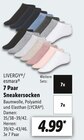 Aktuelles 7 Paar Sneakersocken Angebot bei Lidl in Fürth ab 4,99 €