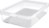 Kühlschrankorganizer mit Deckel & Einsatz, transparent (2,6 l) bei dm-drogerie markt im Prospekt "" für 9,95 €