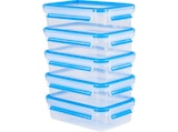 N10307 Clip & Close MEALPREP-Set 5-tlg Frischhaltedosen Transparent/Blau von EMSA im aktuellen MediaMarkt Saturn Prospekt für 21,99 €