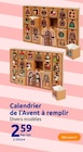 Calendrier de l'Avent à remplir dans le catalogue Action