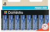 Piles Alcalines Powermax LR6x8 - DOMÉDIA - Intermarché Super à Versailles Piles Alcalines Powermax LR6x8 - DOMÉDIA en promo chez Intermarché Super Versailles à 2,99 €