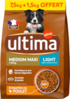 CROQUETTE LIGHT  POUR CHIEN MEDIUM ULTIMA - ULTIMA en promo chez Auchan Hypermarché Aix-en-Provence à 22,99 €
