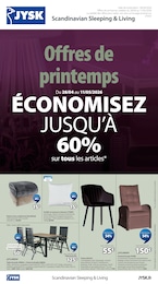 Prospectus Jysk à Vedène, "Offres de printemps", 8 pages, 28/04/2026 - 11/05/2026