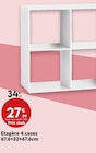Promo Etagère 4 cases à 27,99 € dans le catalogue Maxi Bazar ""