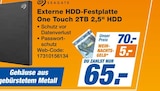 Externe HDD-Festplatte One Touch 2TB 2,5" HDD Angebote von Seagate bei expert Baden-Baden für 65,00 €