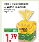 BIO HAFER oder WEIZEN SANDWICH Angebote von GOLDEN TOAST bei Marktkauf Herne für 1,79 €