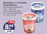 Party Editions im V-Markt Prospekt Party Editions von Berentzen im aktuellen V-Markt Prospekt für 8,49 €