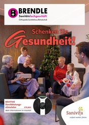 Aktueller Sanitätsfachgeschäft Brendle Prospekt mit Massagegerät, "Schenken Sie Gesundheit!", Seite 1