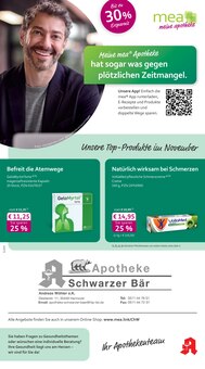 Aktueller mea - meine apotheke Prospekt (Hannover, 4 Seiten zum blättern mea - meine apotheke Prospekt Unsere November-Angebote mit 4 Seiten