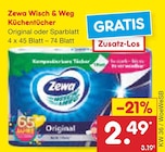 Wisch & Weg Küchentücher im Netto Marken-Discount Prospekt Wisch & Weg Küchentücher von Zewa im aktuellen Netto Marken-Discount Prospekt für 2,49 €
