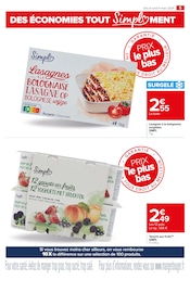 Promos Lasagnes surgelées dans le catalogue "Prix le plus bas" de Carrefour Market à la page 5