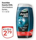 Dusche XXXL im Angebot bei GLOBUS in Duisburg Dusche XXXL Angebote von duschdas bei GLOBUS Duisburg für 2,79 €
