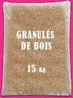 GRANULES DE BOIS - SAC DE 15KG - Intermarché Contact à Montbéliard GRANULES DE BOIS - SAC DE 15KG en promo chez Intermarché Contact Montbéliard à 4,99 €