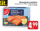 Norwegische Lachsfilets im Angebot bei EDEKA in Remscheid Norwegische Lachsfilets Angebote von EDEKA bei EDEKA Remscheid für 4,99 €