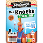 Mes Knacks Zéro Nitrite - MADRANGE à 1,85 € dans le catalogue Carrefour