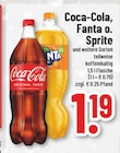 Coca-Cola oder Fanta oder Sprite Angebote von Coca-Cola bei Marktkauf Lemgo für 1,19 €