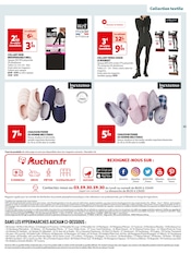 Promos Chaussons Femme dans le catalogue "Cap sur le blanc" de Auchan Hypermarché à la page 43