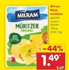Käsescheiben im Angebot bei Netto Marken-Discount in Wermelskirchen Käsescheiben Angebote von Milram bei Netto Marken-Discount Wermelskirchen für 1,49 €
