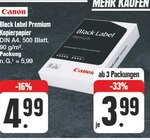 Black Label Premium Kopierpapier Angebote von Canon bei nah und gut Schweinfurt für 3,99 €