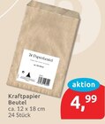 Kraftpapier Beutel im Angebot bei budni in Seevetal Kraftpapier Beutel Angebote bei budni Seevetal für 4,99 €