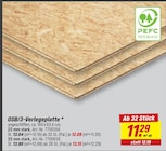 toom Baumarkt Pfungstadt - OSB/3-Verlegeplatte Angebot im Prospekt OSB/3-Verlegeplatte bei toom Baumarkt im Pfungstadt Prospekt für 12,08 €