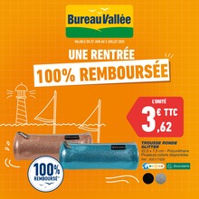 Bureau Vallée Catalogue "Une rentrée 100% remboursée", 4 pages, Ivry-sur-Seine,  27/06/2022 - 02/07/2022
