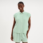 Chemise sans manches vert femme - La Halle Chemise sans manches vert femme à 7,00 € dans le catalogue La Halle
