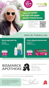 mea - meine apotheke Prospekt Unsere Mai-Angebote mit 4 Seiten
