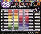 Lot De 28 Marqueurs À Peinture Acrylique Tooli-art - Pointe Extra-fine 07 Mm - Couleurs Vives - Fleurs Sauvages - Tooli-Art - Cultura Lot De 28 Marqueurs À Peinture Acrylique Tooli-art - Pointe Extra-fine 07 Mm - Couleurs Vives - Fleurs Sauvages - Tooli-Art à 60,30 € dans le catalogue Cultura
