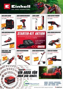 Aktueller RHG Baucentrum Prospekt (Plauen, 1 Seite zum blättern RHG Baucentrum Prospekt Gerät kaufen und ein Starter-Kit kostenlos dazu mit 1 Seite