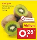 Kiwi grün bei Netto Marken-Discount im Küssaberg Prospekt für 0,25 €