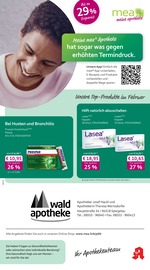 mea - meine apotheke Apotheken Prospekt der aktuellen Woche mit 4 Seiten, gültig von 01.02.2026 bis 28.02.2026, in Grafenau und Umgebung Aktueller mea - meine apotheke Apotheken Prospekt in Grafenau und Umgebung, "Unsere Februar-Angebote" mit 4 Seiten, 01.02.2026 - 28.02.2026