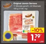 Original Jamón Serrano im Angebot bei Netto Marken-Discount in München Original Jamón Serrano Angebote bei Netto Marken-Discount München für 1,79 €
