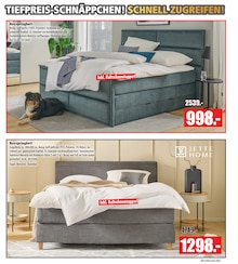 Bett im Möbel Mahler Siebenlehn Prospekt "BEI DIESEN PREISEN JUBELT SACHSEN!" mit 6 Seiten (Chemnitz)