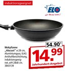 Wok Pfanne im Segmüller Prospekt Wokpfanne "Alucast" von ELO im aktuellen Segmüller Prospekt für 14,99 €