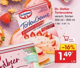 Aktuelles Tortencreme Erdbeer-Sahne Angebot bei Netto Marken-Discount in Braunschweig ab 1,49 €