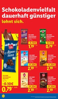 Schokolade im aktuellen Lidl Prospekt (Ingolstadt) Schokolade im Lidl Prospekt "Der Preisführer macht Deutschland dauerhaft günstiger!" mit 38 Seiten (Ingolstadt)