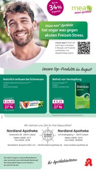 Aktueller mea - meine apotheke Prospekt "Unsere August-Angebote" für Lübeck Aktueller mea - meine apotheke Prospekt für Lübeck mit Seiten