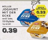 Joghurt mit der Ecke im Angebot bei EDEKA in Voerde Joghurt mit der Ecke Angebote von Müller bei EDEKA Voerde für 0,33 €