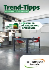 Aktueller Raiffeisen Baustoffe Baumarkt Prospekt in Eschenbergen und Umgebung, "Trend-Tipps FÜR DIE ENERGETISCHE SANIERUNG" mit 5 Seiten, 24.05.2024 - 02.06.2024