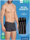 Aktuelles Herren Retroshorts gestreift Angebot bei REWE in Darmstadt ab 9,99 €