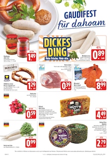 Weißwurst im E center Prospekt "Wir lieben Lebensmittel!" mit 40 Seiten (Chemnitz)