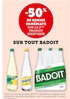 -50% de remise immédiate sur le 2ème produit identique sur tout Badoit - Badoit dans le catalogue Super U