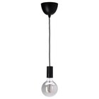 Hängeleuchte schwarz/rund Klarglas grau im IKEA Prospekt Hängeleuchte schwarz/rund Klarglas grau von SUNNEBY / MOLNART im aktuellen IKEA Prospekt für 17,99 €