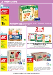 Prix et réduction Bébé dans le prospectus Carrefour en cours Offre Bébé dans le catalogue Carrefour du moment à la page 52