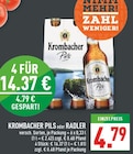 Pils oder Radler im Angebot bei Marktkauf in Düsseldorf Pils oder Radler Angebote von Krombacher bei Marktkauf Düsseldorf für 4,79 €