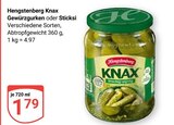 GLOBUS Offenbach - Knax Gewürzgurken Angebot im Prospekt Knax Gewürzgurken bei GLOBUS im Offenbach Prospekt für 1,79 €