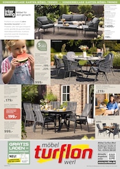 Regal im Möbel Turflon Prospekt in Menden Aktueller Möbel Turflon Prospekt mit Regal, "Gartenmöbel-Trends", Seite 4