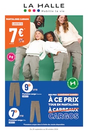 Catalogue Mode La Halle en cours à Leubringhen et alentours, "DES PRIS CARRÉMENT BARRÉS ! À CE PRIX TOUS EN PANTALONS CARGOS", 6 pages, 25/09/2024 - 09/10/2024