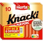 Knacki 100% Pur Porc - HERTA en promo chez Carrefour Market Knacki 100% Pur Porc - HERTA dans le catalogue Carrefour Market
